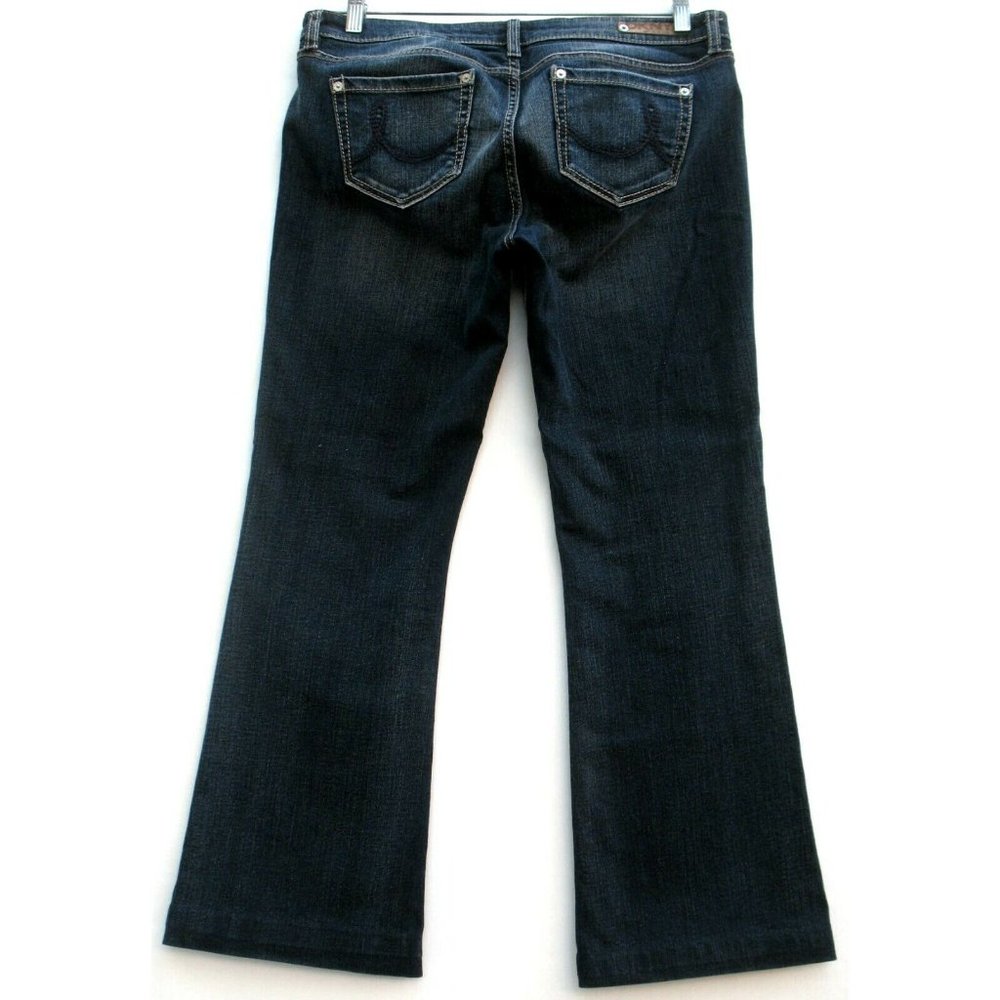 DKNY Times Square Jean Flare Dark Wash Sz 33 msrd